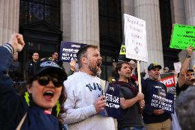 Protests Outside Of Trump NYC Rally