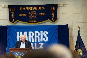 Central PA Labor Rally For Harris-Walz With Senator Bernie Sanders