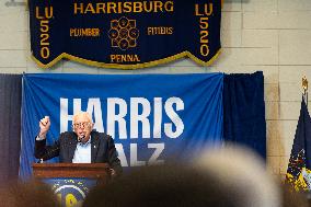 Central PA Labor Rally For Harris-Walz With Senator Bernie Sanders