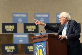 Central PA Labor Rally For Harris-Walz With Senator Bernie Sanders