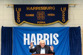 Central PA Labor Rally For Harris-Walz With Senator Bernie Sanders