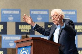 Central PA Labor Rally For Harris-Walz With Senator Bernie Sanders