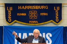 Central PA Labor Rally For Harris-Walz With Senator Bernie Sanders