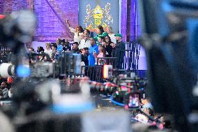 US Vice President Kamal Harris Rallies in Philadelphia, PA