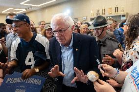 Central PA Labor Rally For Harris-Walz With Senator Bernie Sanders