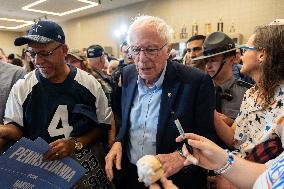 Central PA Labor Rally For Harris-Walz With Senator Bernie Sanders