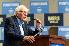 Central PA Labor Rally For Harris-Walz With Senator Bernie Sanders