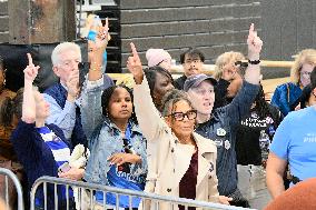 US Vice President Kamal Harris Rallies in Philadelphia, PA