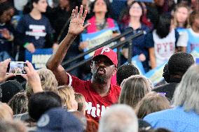 US Vice President Kamal Harris Rallies in Philadelphia, PA