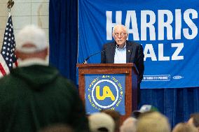 Central PA Labor Rally For Harris-Walz With Senator Bernie Sanders