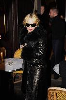 Madonna At Le Square Trousseau Restaurant - Paris