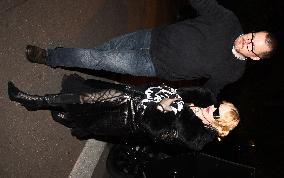 Madonna At Le Square Trousseau Restaurant - Paris