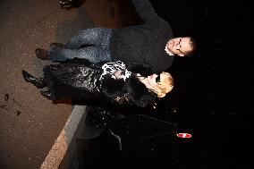 Madonna At Le Square Trousseau Restaurant - Paris