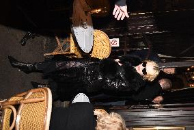 Madonna At Le Square Trousseau Restaurant - Paris