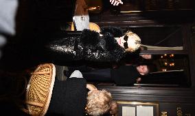 Madonna At Le Square Trousseau Restaurant - Paris