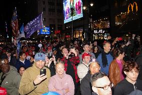 Trump Supporters Gather Outside Of NYC Rally