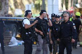 One Killed And Dozens Injured In Truck Ramming At Bus Stop - Tel Aviv