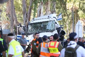 One Killed And Dozens Injured In Truck Ramming At Bus Stop - Tel Aviv