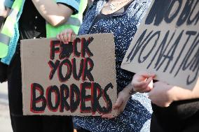 Protest Against The Suspension Of Asylum Law In Krakow