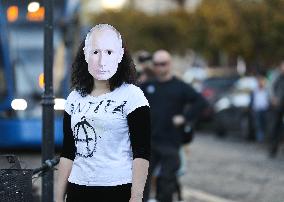 Protest Against The Suspension Of Asylum Law In Krakow