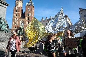 Protest Against The Suspension Of Asylum Law In Krakow