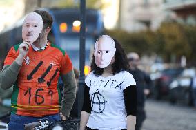 Protest Against The Suspension Of Asylum Law In Krakow