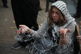 Protest Against The Suspension Of Asylum Law In Krakow