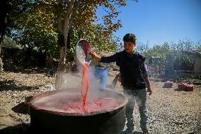 Manufacture Of Pomegranate Molasses And Drinks - Syria