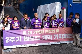 Press Conference Marking The Second Anniversary Of The 10.29 Itaewon Tragedy