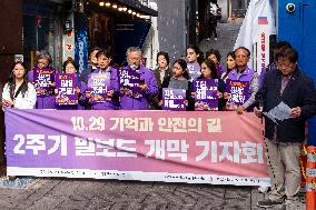 Press Conference Marking The Second Anniversary Of The 10.29 Itaewon Tragedy