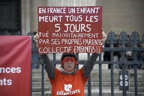 Demonstration Against Violence Against Children - Paris