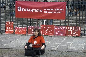 Demonstration Against Violence Against Children - Paris