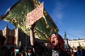 Protest Against Suspending Asylum Rights In Poland