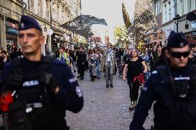 Protest Against Suspending Asylum Rights In Poland