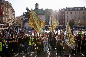 Protest Against Suspending Asylum Rights In Poland