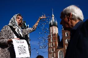 Protest Against Suspending Asylum Rights In Poland