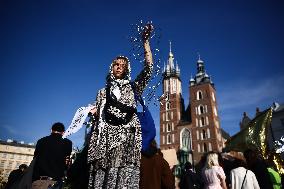 Protest Against Suspending Asylum Rights In Poland