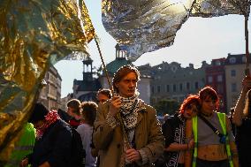 Protest Against Suspending Asylum Rights In Poland