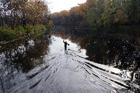 Trukhaniv Island in Kyiv