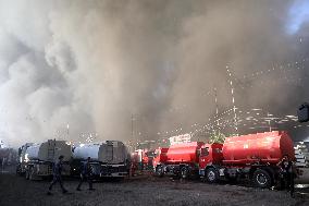 Fire At A Warehouse In Baghdad