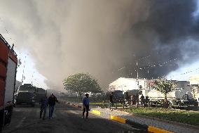 Fire At A Warehouse In Baghdad