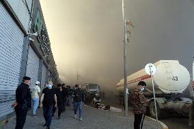 Fire At A Warehouse In Baghdad