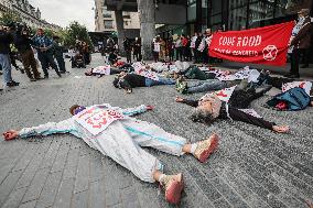 Demonstration In Front Of Total Energies' Headquarters In Brussels