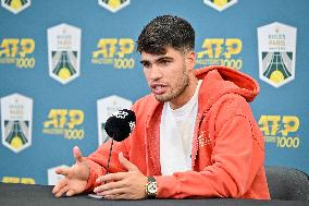 Carlos Alcaraz Press Conference of The Rolex Paris Masters - Paris