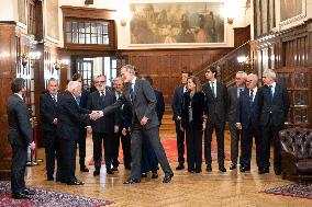 The King Presides Over the Commemorative Ceremony of The 185th Anniversary of The Founding of The Sociedad Bilbaína