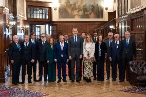 The King Presides Over the Commemorative Ceremony of The 185th Anniversary of The Founding of The Sociedad Bilbaína