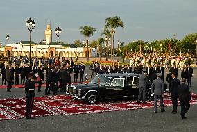 King of Morocco Receives French President Macron - Rabat