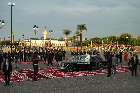 King of Morocco Receives French President Macron - Rabat