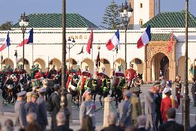 King of Morocco Receives French President Macron - Rabat