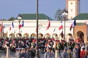 King of Morocco Receives French President Macron - Rabat